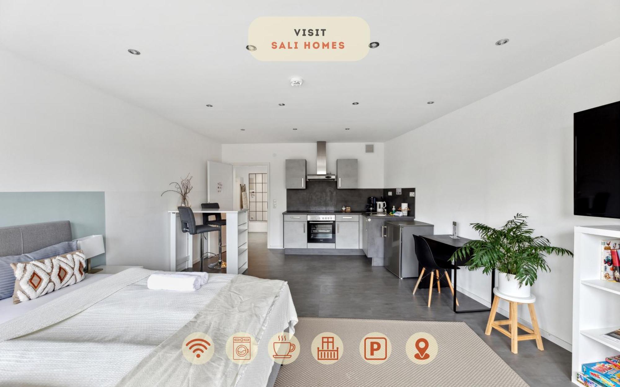 Sali Homes - Charming Studio Apartment In Heart Of Bayreuth With Balcony 외부 사진
